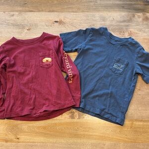 Vineyard Vines Kids' Maroon and Navy Tees